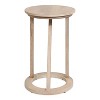 Kate and Laurel Aja Round Wood Side Table, 15x15x23, White - 4 of 4