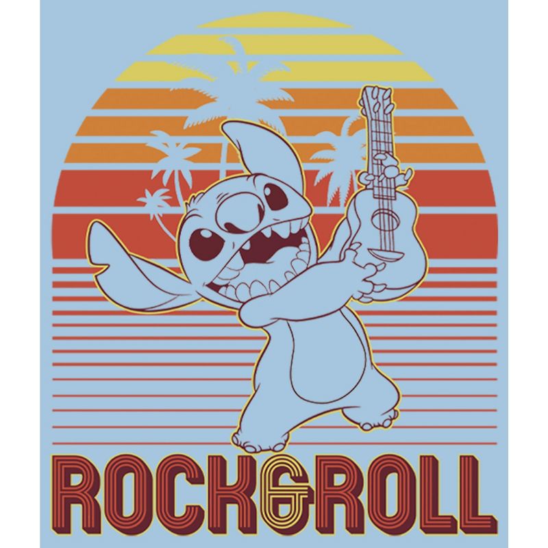 Boy's Lilo & Stitch Rock & Roll Sunset T-Shirt, 2 of 5