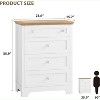 GAOMON 4 Drawer Wood Dresser with Light, Wooden Simply Storage Cabinet with Anti-Tipping Device for Living Room, Hallway, Closet - 3 of 4