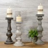 VIP Wood 17 in. Multicolor Classical Candle Holders Set of 3 - 3 of 4
