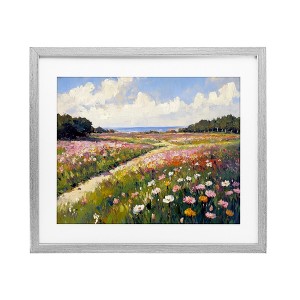 Stupell Industries Romance Walkway with Flowers Framed Print Under Glass - 1 of 4