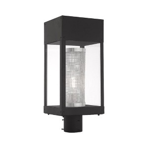 Livex Lighting Franklin 1 - Light Post Light in  Black - 1 of 4