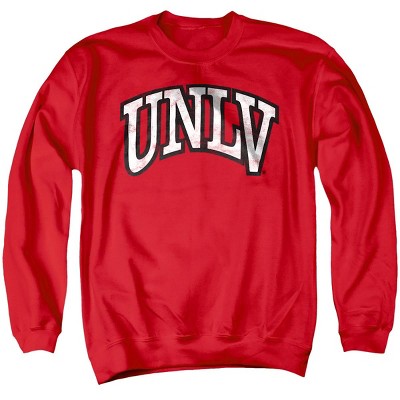 Men's University Of Nevada Las Vegas Distressed Primary Logo Crewneck Sweatshirt