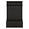 NicBex Coat Rack Freestanding with Bench and Shoe Cabinet Modern Hall Tree with Sliding Door, 5 Hooks, for Living Room, Foyer - 2 of 4