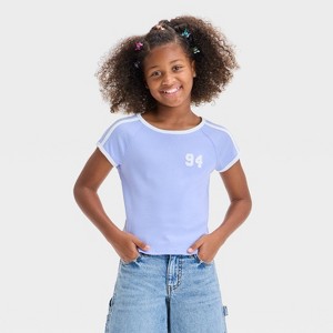 Girls' Short Sleeve Ringer T-Shirt - art class™ - 1 of 4