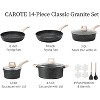 Itopfox 14-Piece Nonstick Cookware Set with Granite Coating, Includes Frying Pans, Saucepans, Saute Pan, and Casserole for Induction Cooktops - 2 of 4