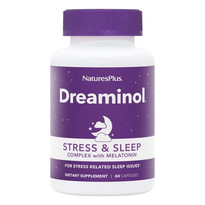 Dreaminol-Stress & Sleep Complex with Melatonin by Nature's Plus  -  60 Capsule