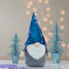 Northlight Gnome with Flip Sequin Hat Christmas Figure - 17" - Blue and Silver - 2 of 4