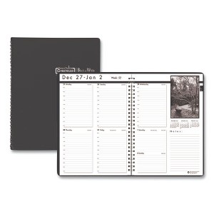 Black-on-White Photo Weekly Appointment Book, Landscape Photography, 11 x 8.5, Black Cover, 12-Month (Jan to Dec): 2025 - 1 of 4