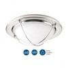 Progress Lighting, Portal Collection, 1-Light Flush Mount, Brushed Nickel, Etched Glass Shade - 3 of 3