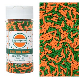 Mystic Sprinkles The Big Game: Orange & Green Jimmy Mix 3oz Bottle - 1 of 4