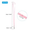 Unique Bargains Polyester Wear-resistant Lightweight ID Card Neck Lanyards with Hooks 20 Pcs - 2 of 4