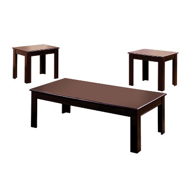 Surrey Traditional Accent Table Set Espresso - miBasics