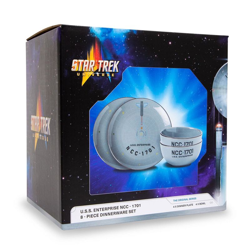 Ukonic Star Trek: The Original Series NCC-1701 Series 8-Piece Ceramic Dinnerware Set, 2 of 7