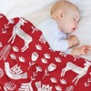DSANE Christmas Winter Holiday Animals Christmas Throw Blanket Soft Fleece Christmas Blanket Cozy Flannel Throw for Couch Bed - 4 of 4