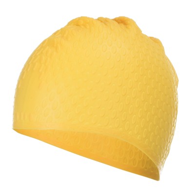 Unique Bargains Silicone Waterproof Non-Slip Bubble Textured Adult Swim Cap