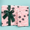 Big Dot of Happiness Rose Gold Graduation Wrapping Paper, Class of 2026 Congrats Pink Grad Party Gift Wrap for Girls, 24 in x 7 feet, 1 Roll - 2 of 4