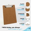 Small clipboards 6x9 A5 Clipboard with Low Profile Clip, Memo Size Hardboard Clip Board for Nursing, Office, Home or School Supplies - by Enday - 3 of 4