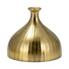 Modern Metal Vase - Decorative Aluminum Home Accent - Contemporary Finish - Perfect for Living Room, Bedroom, Office - 2 of 4