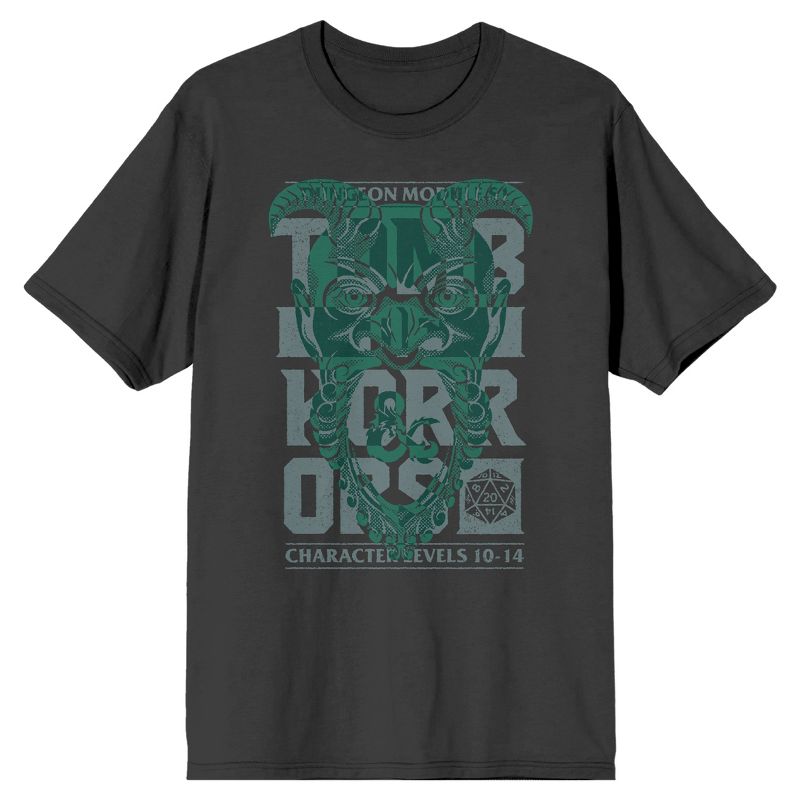 Dungeons & Dragons Tomb Of Horrors Men's Charcoal T-shirt, 1 of 2