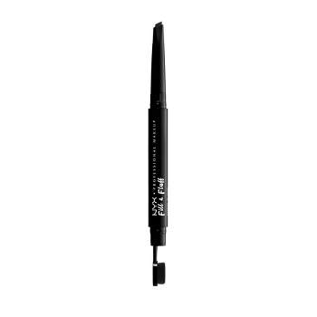 NYX Professional Makeup Fill & Fluff Eyebrow Pomade Pencil Black - 0.007oz