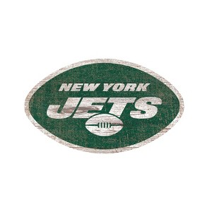 NFL New York Jets Distressed Logo Cutout Sign - 1 of 1