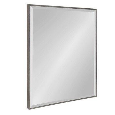 23" x 29" Rhodes Framed Wall Mirror Dark Silver - Kate and Laurel