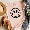 Simply Sage Market S.W.Smiley Smiley Face Outline Short Sleeve Tee - 3 of 4