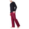 SLEEPHERO Men’s Pajama Set 2 Piece PJ with Henley Long Sleeve Tee and Flannel Pants - 3 of 4