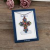 Anna-Kaci Silver Tone Stained Glass Rhinestone Pendant Necklace Gift Message Card & Envelope Jewelry Gifts - 3 of 4