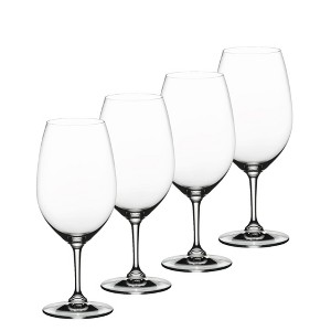 Nachtmann ViVINO 21 oz Bordeaux Wineglasses, Set of 4 Lead-Free Crystal Stemware, Elegant Glassware for Dining, Entertaining & Celebrations - 1 of 4