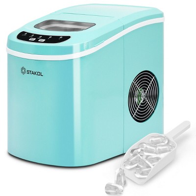 Stakol Portable Compact Electric Ice Maker Machine Mini Cube 26lb/Day Mint Green