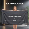 Luxury Soft Bath Towels - 650 GSM, 35x70, Dark Grey, 2 Pack - 3 of 4