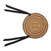 Kettle Grove Jute Chair Pad Applique Star 15 inch Diameter Set of 6 - 2 of 4