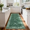 Area Rug Washable Printed Vintage Floral Non Slip Low Pile Rugs Soft Rubber Backed Indoor Bedroom Rugs for Laundry Room - 4 of 4