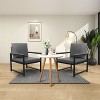 accent arm chair with Extra thick padded backrest and seat cushion - 2 of 4