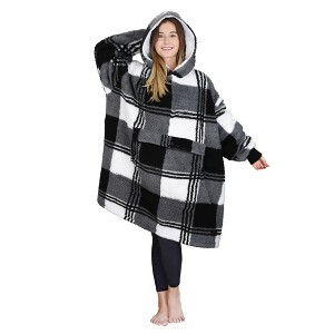 Tirrinia Oversized Hoodie Blanket Sweatshirt, Comfortable Fleece Giant Wearable Blankets, Gift for Adults Men Women Teenagers Wife Girlfriend - 1 of 4