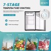 EUHOMY Mini Fridge with Freezer - 3 of 4
