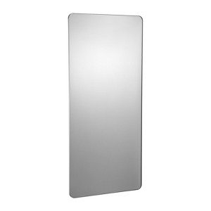 VEVOR Wall Mounted Makeup Mirror, 0.15" Thick, 32" x 72" Mirror with Aluminium Alloy Frame & Explosion-Proof Film, Silver - 1 of 4