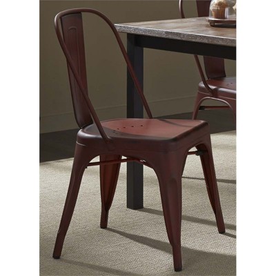 Bow Back Side Chair in Red - Liberty Furniture
