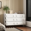 FUFU&GAGA Large White 6 Tier Dresser Modern Design Chest of Drawers - 2 of 4
