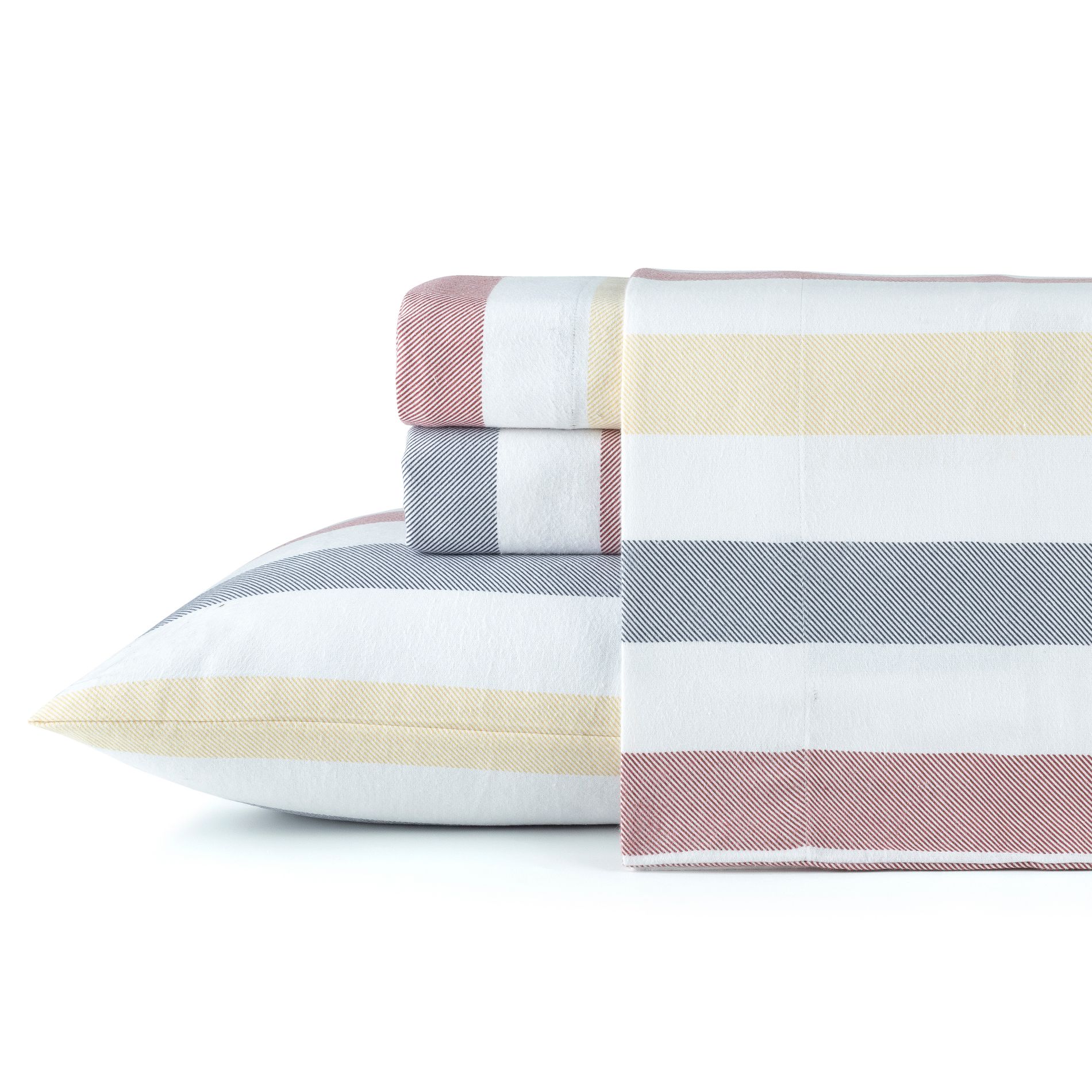 Pointehaven 180 GSM Brushed Cotton Printed Soft Flannel Deep Pocket Oversized Sheet Set