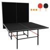 Dexmalle 9ft Mid-Size Table Tennis Table Foldable & Portable Ping Pong Table Set - 2 of 4