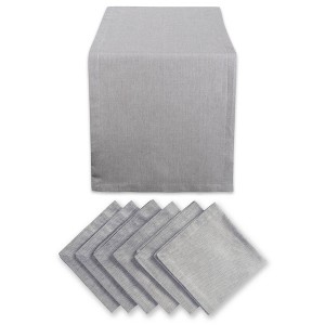 Solid Chambray Table Set Gray - Design Imports