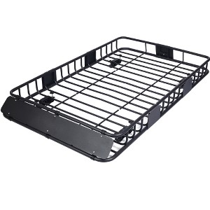 Universal Roof Rack Cargo Carrier Basket Rooftop Luggage Holder Carrier Basket For Camping Traveling - 1 of 4