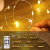 Itopfox 300LED Fairy Curtain Lights, Warm White USB Plug in 8 Modes String Hanging Lights with Remote for Bedroom, Indoor, Outdoor, Weddings, Party - 3 of 4