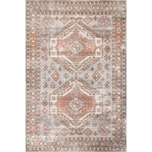 Nuloom Benoite Splashguard Medallion Machine Washable Area Rug - 1 of 4