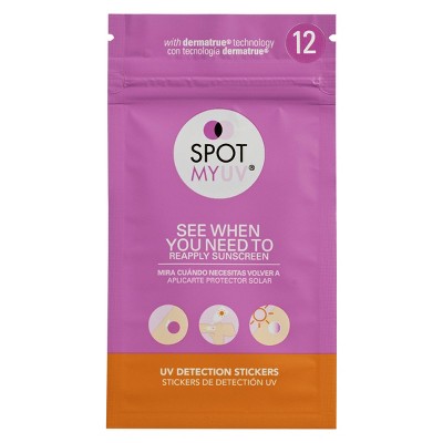 SPOTMYUV UV Detection Stickers for Sunscreen - 12pk