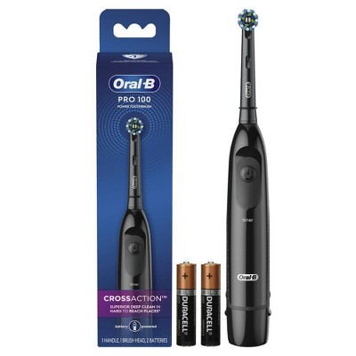 Oral-b Pro 100 Crossaction Battery Powered Toothbrush - Black : Target