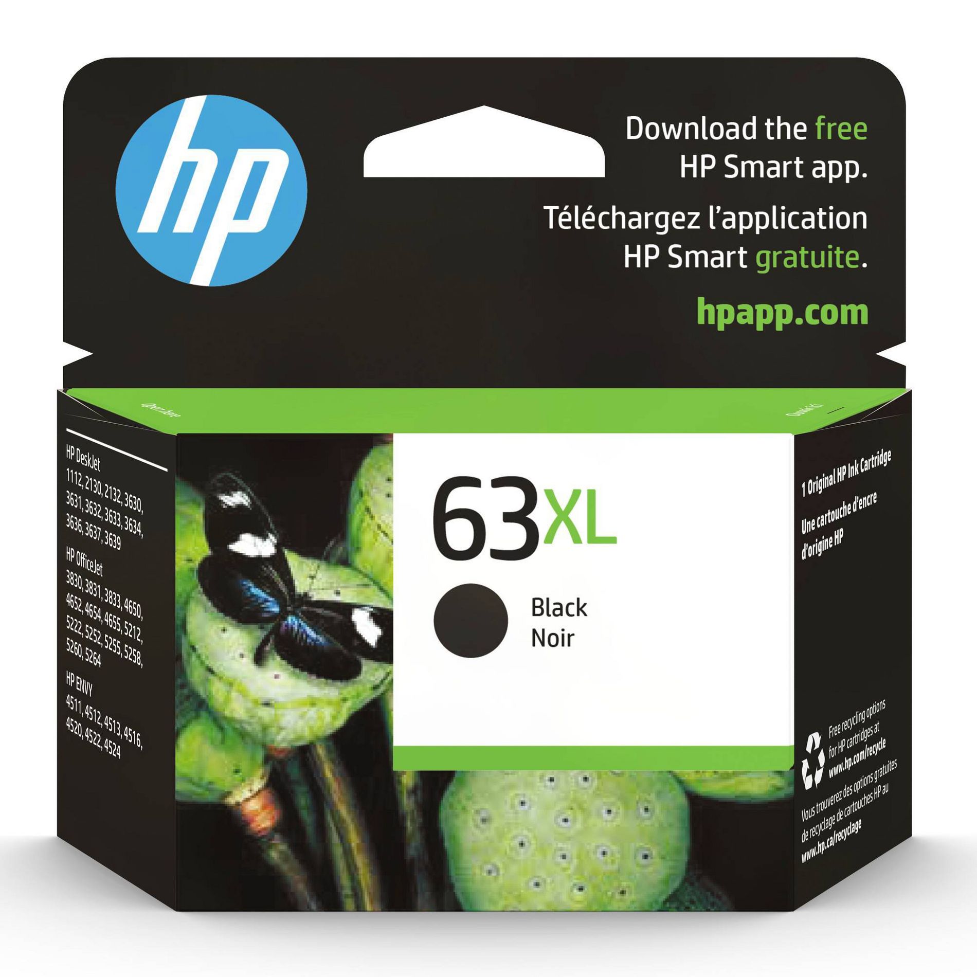 HP 63XL Single Ink Cartridge - Black (F6U64AN_140)